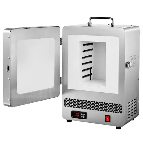 VEVOR elektrischer Schmelzofen 1650 W digitaler Schmelzofen, elektrischer Brennofen mit max. Temperatur 1200 ℃ für Wachsausschmelzguss Ton-DIY Metallglühen Keramikbrennen PID-Temperaturregelung – Bild 10