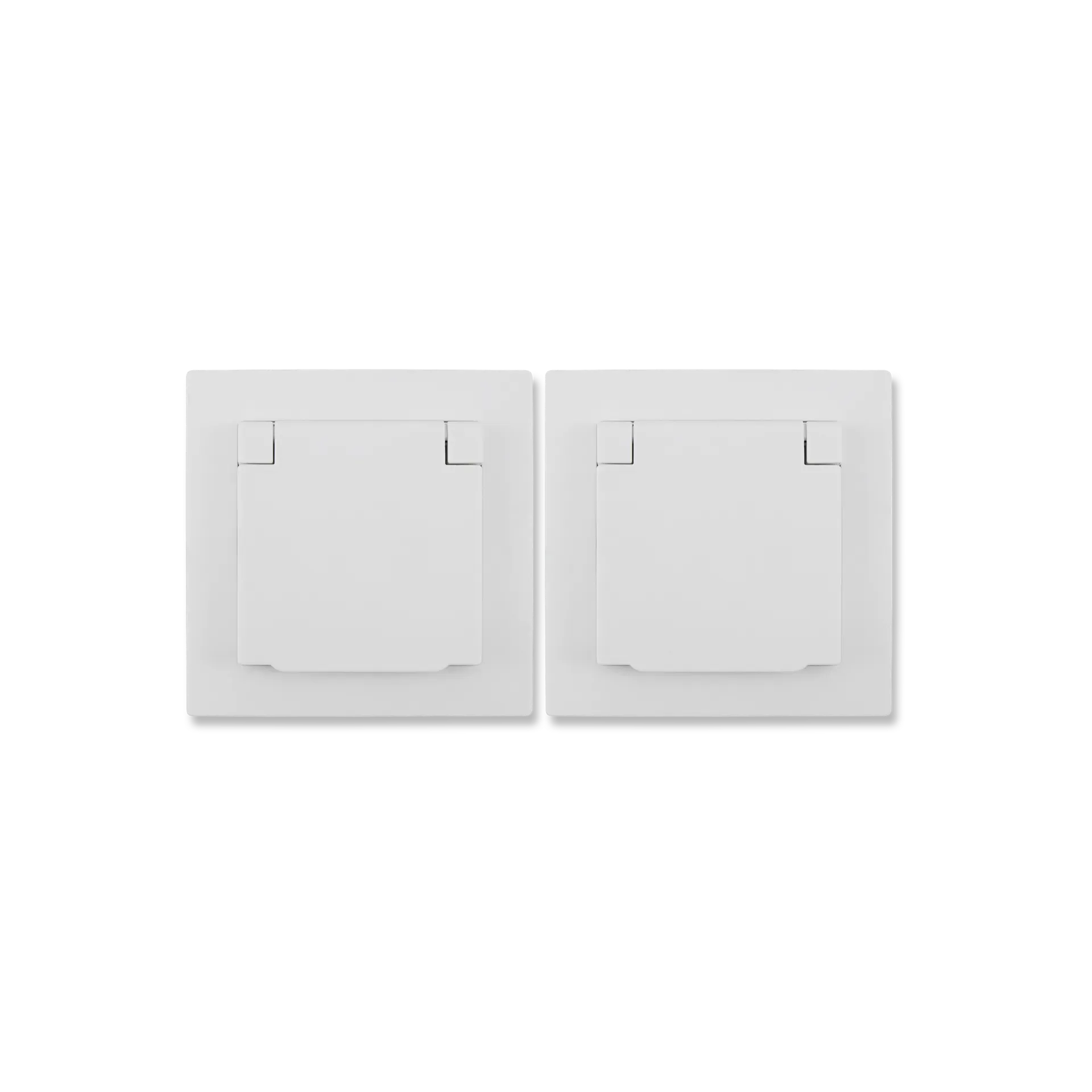 Schutzkontakt-Steckdose McPower “Flair“, 250V~/16A, UP, IP44, weiß, 2er-Pack Schutzkontakt-Steckdose McPower “Flair“, 250V~/16A, UP, IP44, weiß, 2er-Pack