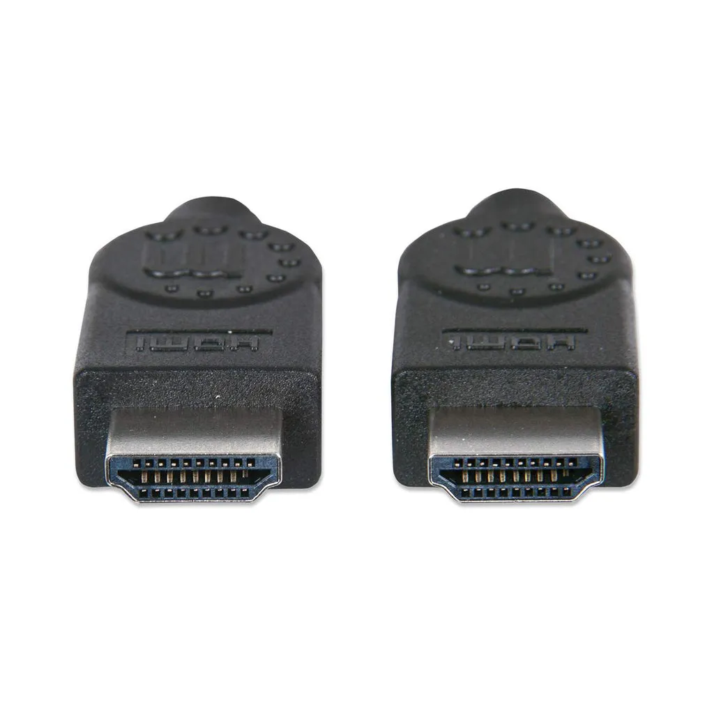Manhattan High Speed HDMI-Kabel, ARC, 3D, 4K@30Hz, HDMI-Stecker auf HDMI-Stecker, geschirmt, schwarz, 1 m – Bild 3
