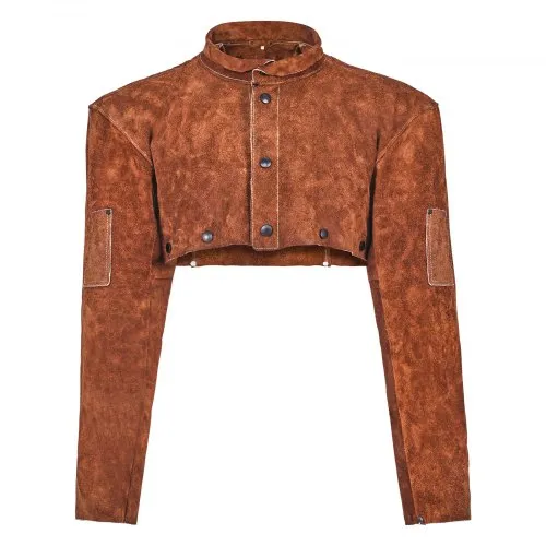 VEVOR Schweißerumhang aus Leder, 300x559x610 mm, flammhemmender Sicherheitsumhang, hitzebeständige Schutzbekleidung, zum Schweißen, Schmieden, Holzarbeiten, Gartenarbeit, Größe L VEVOR Schweißerumhang aus Leder, 300x559x610 mm, flammhemmender Sicherheitsumhang, hitzebeständige Schutzbekleidung, zum Schweißen, Schmieden, Holzarbeiten, Gartenarbeit, Größe L