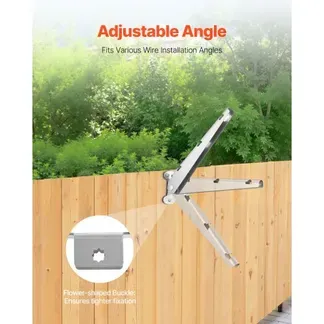 VEVOR Übersteigschutz Zaunerhöhung, 10er-Pack, Stacheldrahtabweiser 310x100x55 mm flach oder oberflächenmontiert, Stacheldrahthalter aus Stahl, ideal für Gärten, Bauernhöfe & Hinterhofzäune VEVOR Übersteigschutz Zaunerhöhung, 10er-Pack, Stacheldrahtabweiser 310x100x55 mm flach oder oberflächenmontiert, Stacheldrahthalter aus Stahl, ideal für Gärten, Bauernhöfe & Hinterhofzäune