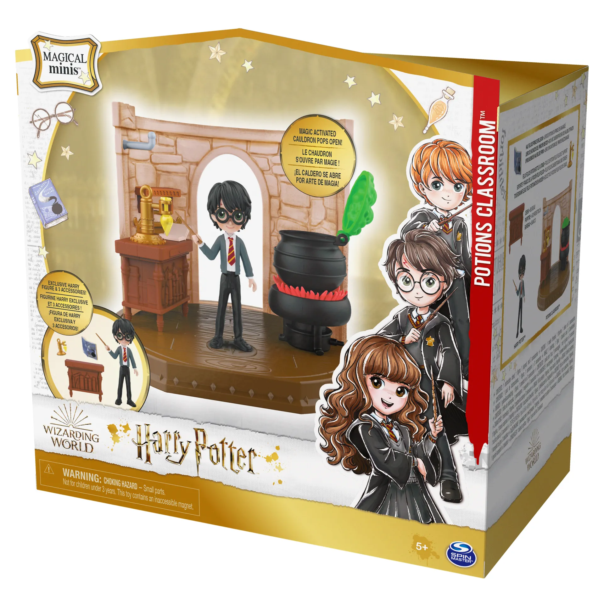 Wizarding World Harry Potter - Hogwarts Zaubertränke Klassenzimmer Spielset mit exklusiver Harry Potter Sammelfigur – Bild 7