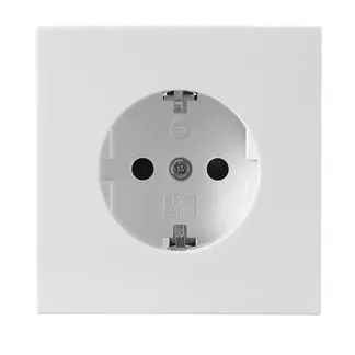 Schutzkontakt-Steckdose McPower “Shallow“ 250V~/16A, UP, Steckanschluss, weiß Schutzkontakt-Steckdose McPower “Shallow“ 250V~/16A, UP, Steckanschluss, weiß