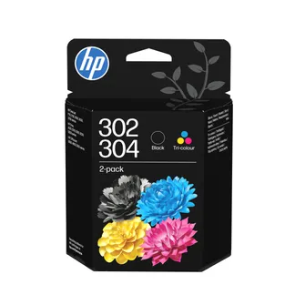HP 302/304 Farbe/Schwarz Druckerpatrone Kombipaket (2er-Pack) HP 302/304 Farbe/Schwarz Druckerpatrone Kombipaket (2er-Pack)