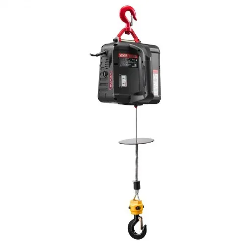 VEVOR Elektrische Seilwinde, 500 kg Tragkraft, 2-in-1 Elektro-Seilzug, 1500 W, Hebezug 7,6 m Hubhöhe, 5 m/min Hubgeschwindigkeit, mit manueller & drahtloser Fernbedienung für Fabrik, Lager & Garage – Bild 8