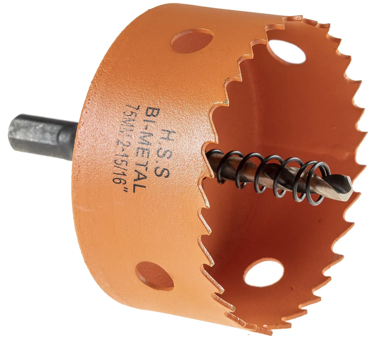 Lochsäge HSS Bi-Metall Ø75mm Sechskant Aufnahme, Schnitttiefe 38mm Lochsäge HSS Bi-Metall Ø75mm Sechskant Aufnahme, Schnitttiefe 38mm