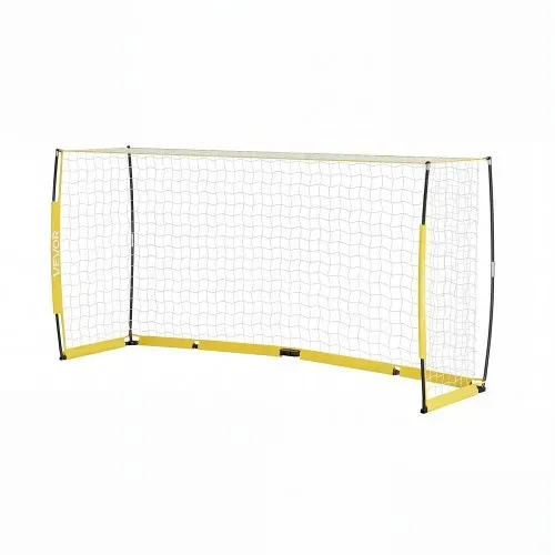 VEVOR Fußballtor 3,6 x 1,8 m Klappbares Soccertor mit Fiberglasrahmen Gelb,für Fußballplätze Parks und Schulen, Polyesternetz bis 113 km/h, Bodenanker, Metallsockel und Oxford-Aufbewahrungstasche – Bild 10