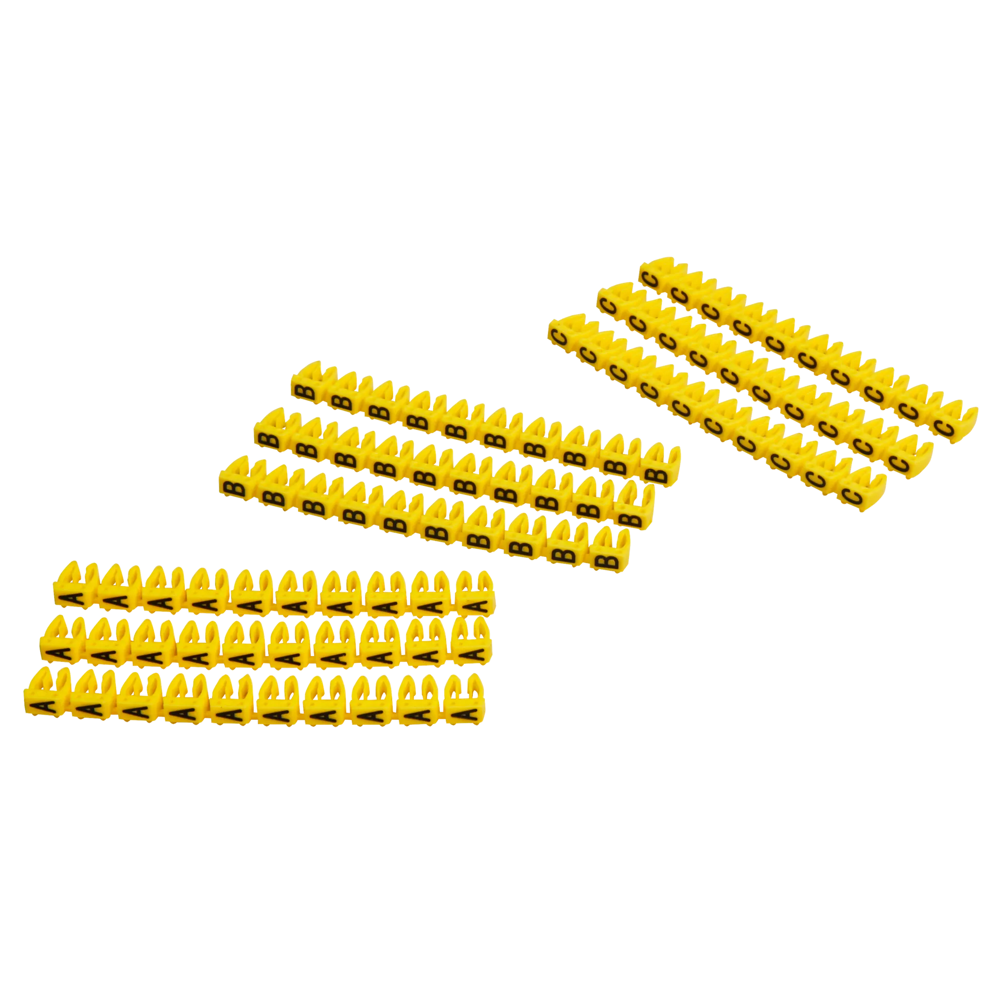 Kabelmarker-Clips McPower, bedruckt mit Buchstaben, Kabeldurchmesser bis 6mm – Bild 2