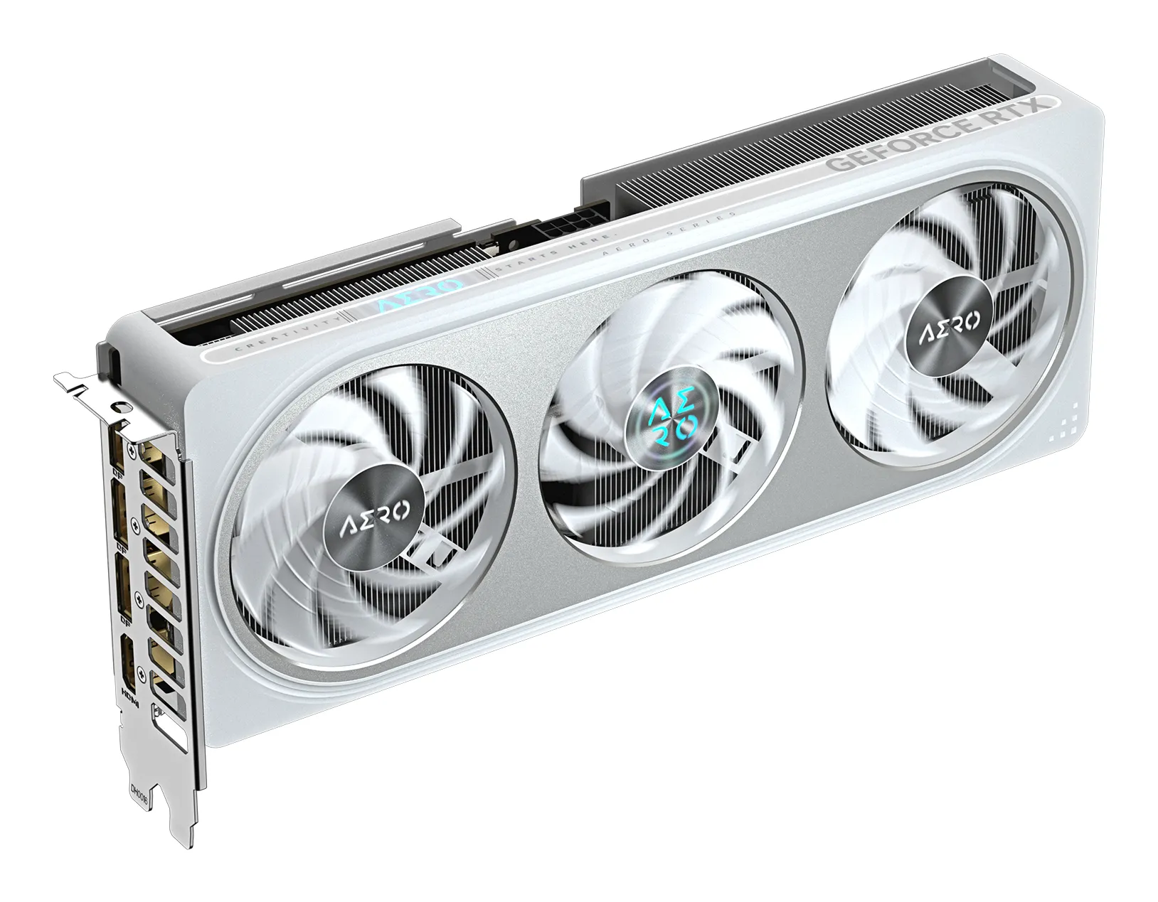 GIGABYTE GeForce RTX 5060 Ti AERO OC 16G Grafikkarte – 16 GB GDDR7, 128 Bit, PCI-E 5.0, 2647MHz Kernfrequenz, 3 x DisplayPort, 1 x HDMI, GV-N506TAERO OC-16GD – Bild 5