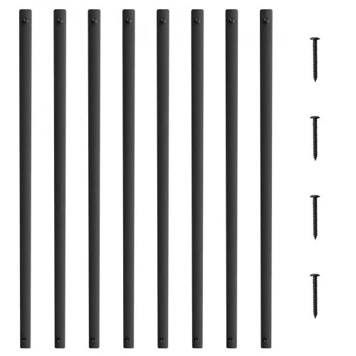 VEVOR Metallbaluster für Treppen, 25 x 5,5 x 965 mm, flache dekorative Geländerstäbe aus Aluminiumlegierung, 72er-Pack Deckbaluster mit Schrauben, klassisches hohles Deckgeländer VEVOR Metallbaluster für Treppen, 25 x 5,5 x 965 mm, flache dekorative Geländerstäbe aus Aluminiumlegierung, 72er-Pack Deckbaluster mit Schrauben, klassisches hohles Deckgeländer