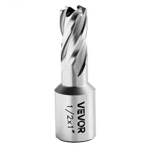 VEVOR HSS-Kernbohrer Weldon-Schaft 5-tlg. Magnetbohrer 25,4 mm Schnittdurchmesser, 3 Bohrer mit 2 Zentrierstiften, 25,4 mm Schnitttiefe, 3 Kunststoffboxen für Magnetbohrmaschinen, Stahl, Aluminium – Bild 9