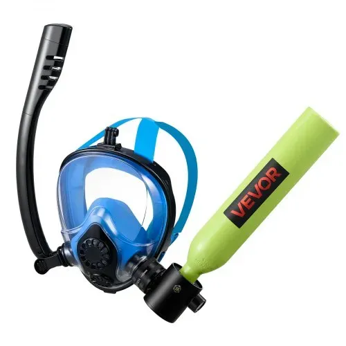 VEVOR Mini-Tauchflasche 0,5 L, Tragbare Lungenflasche für Unterwasseratmung, Wiederverwendbare Sauerstoffflasche für bis zu 10 Minuten Tauchzeit, Tauchausrüstung mit Maske & Pumpe – Bild 10