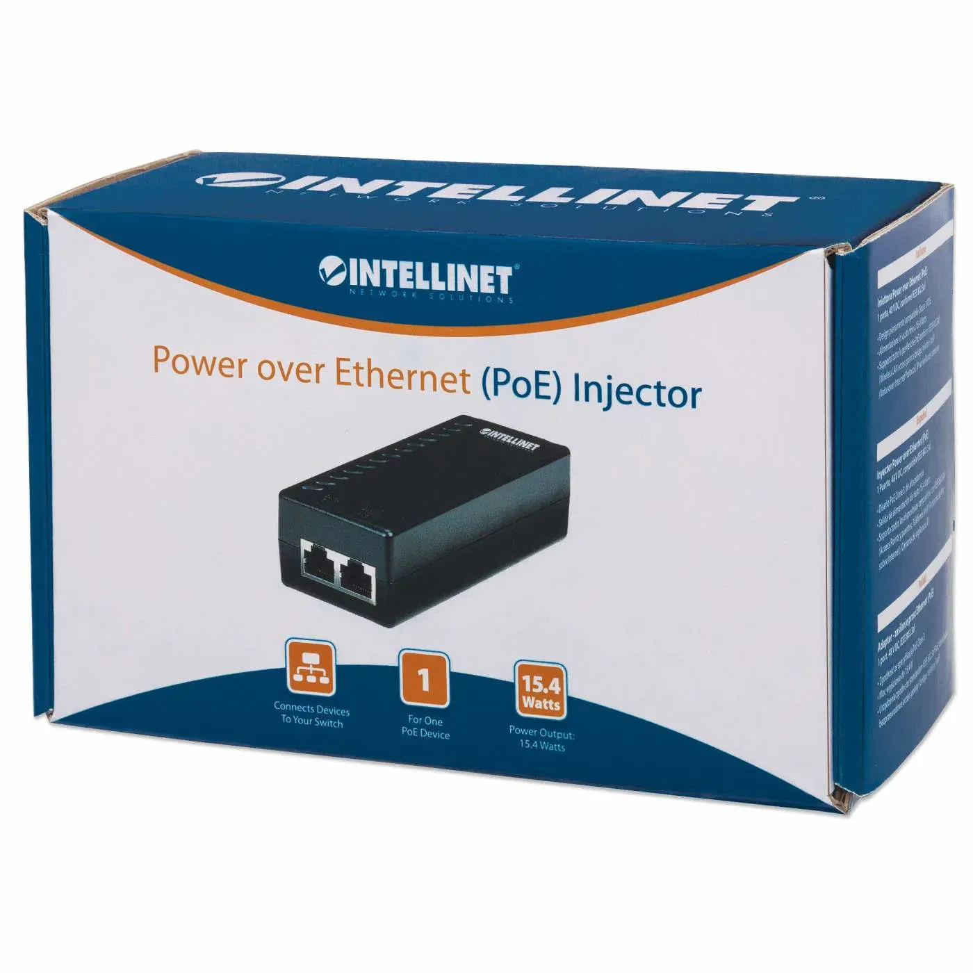 Intellinet PoE-Injektor, 1 Port, 48 V, IEEE 802.3af-konform – Bild 2