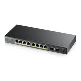 Zyxel GS1100-10HP v2 Unmanaged Gigabit Ethernet (10/100/1000) Power over Ethernet (PoE) Schwarz Zyxel GS1100-10HP v2 Unmanaged Gigabit Ethernet (10/100/1000) Power over Ethernet (PoE) Schwarz
