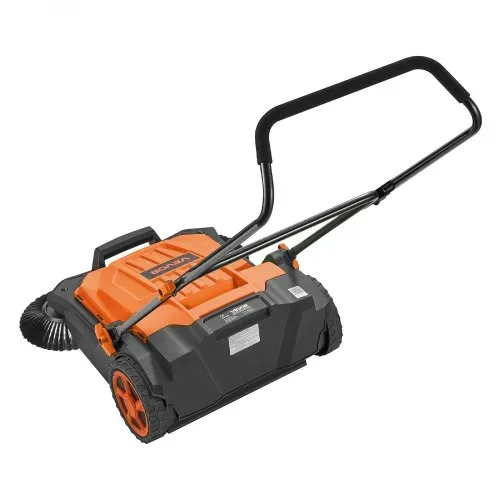 VEVOR Kehrmaschine Manuell, Handkehrmaschine mit 650 mm Arbeitsbreite, 18,9-L-Kehrbehälter & Verstellbarem Klappgriff, Bodenreinigungsmaschine für Höfe, Gehwege, Terrassen & Garagen – Orange – Bild 8