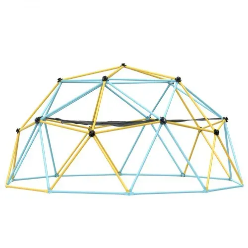 VEVOR Kletterkuppel 3,04 m geometrisches Klettergerüst mit Hängematte & Schaukel, für Kinder von 3 bis 10 Jahren, Klettergerüst 340 kg Tragfähigkeit, mit Klettergriff, Spielgerät für den Garten – Bild 9