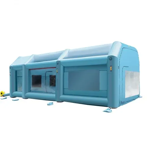 VEVOR Aufblasbare Sprühkabine Zelt 8x4x3m Lackierkabine Zelt 210D Oxford-Gewebe PVC Auto Lackierkabine mit 2 abnehmbaren Türen Gebläse inkl. Ideal für Autolackierung und Reparatur von Motorrädern – Bild 9
