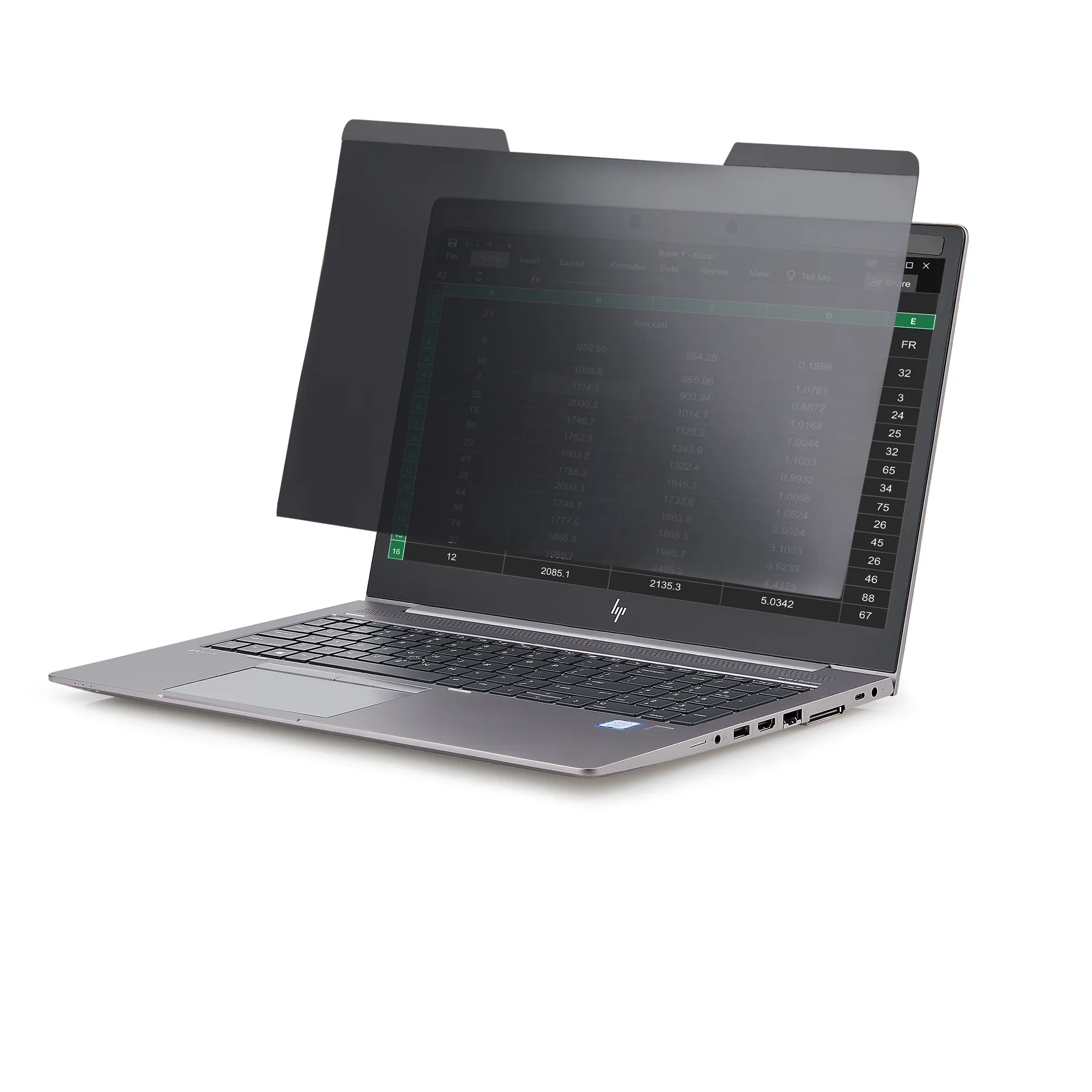 StarTech.com Laptop Sichtschutz für 15.6" Geräte - Magnetisch, Abnehmbarer Laptop Bildschirm Blickschutz - Blaulicht reduzierende Schutzfolie - 16:9 - Matt/Glänzend - +/-30 Grad – Bild 2