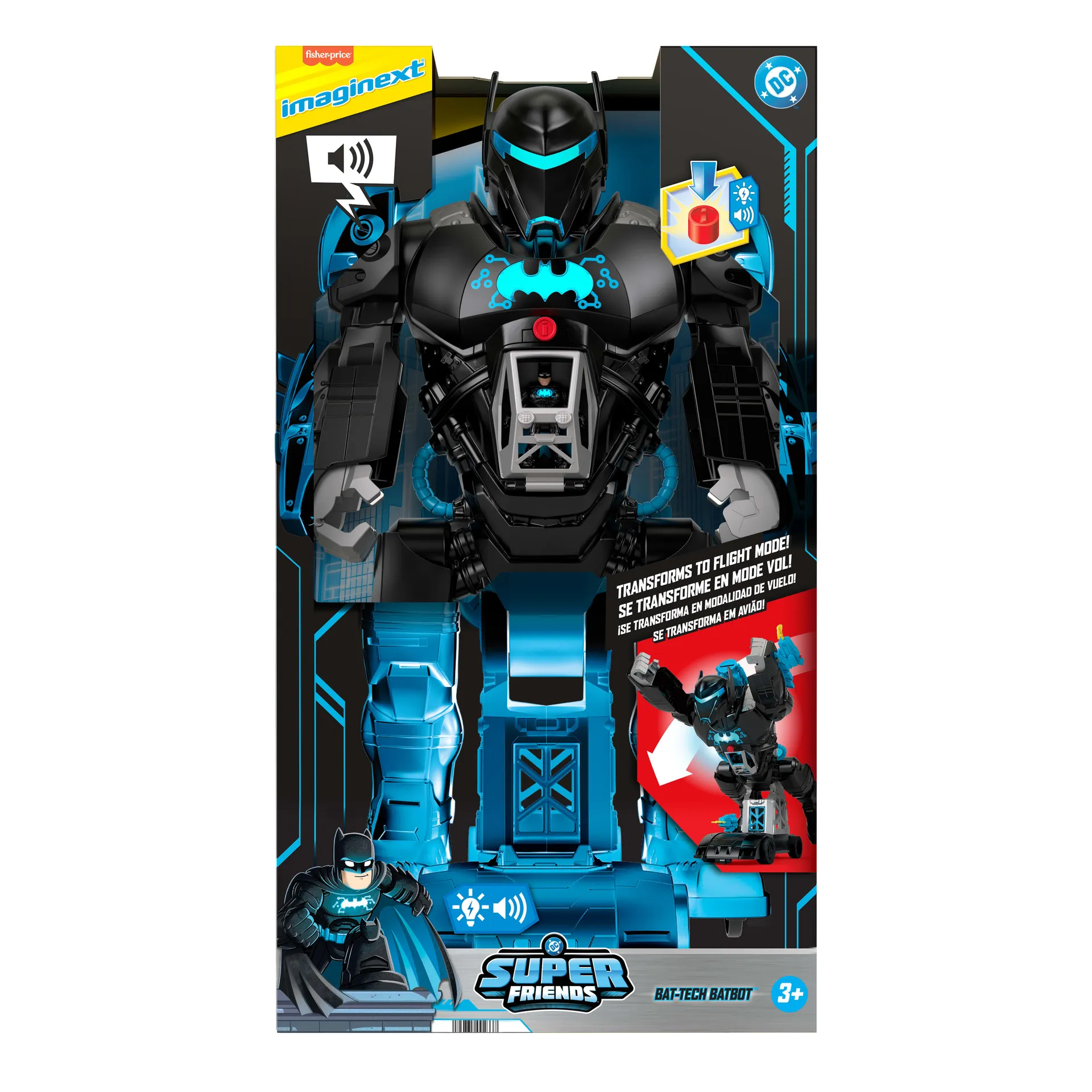 Fisher-Price Imaginext DC Super Friends Bat-Bot, Batman Spielzeug (transformierend) – Bild 6