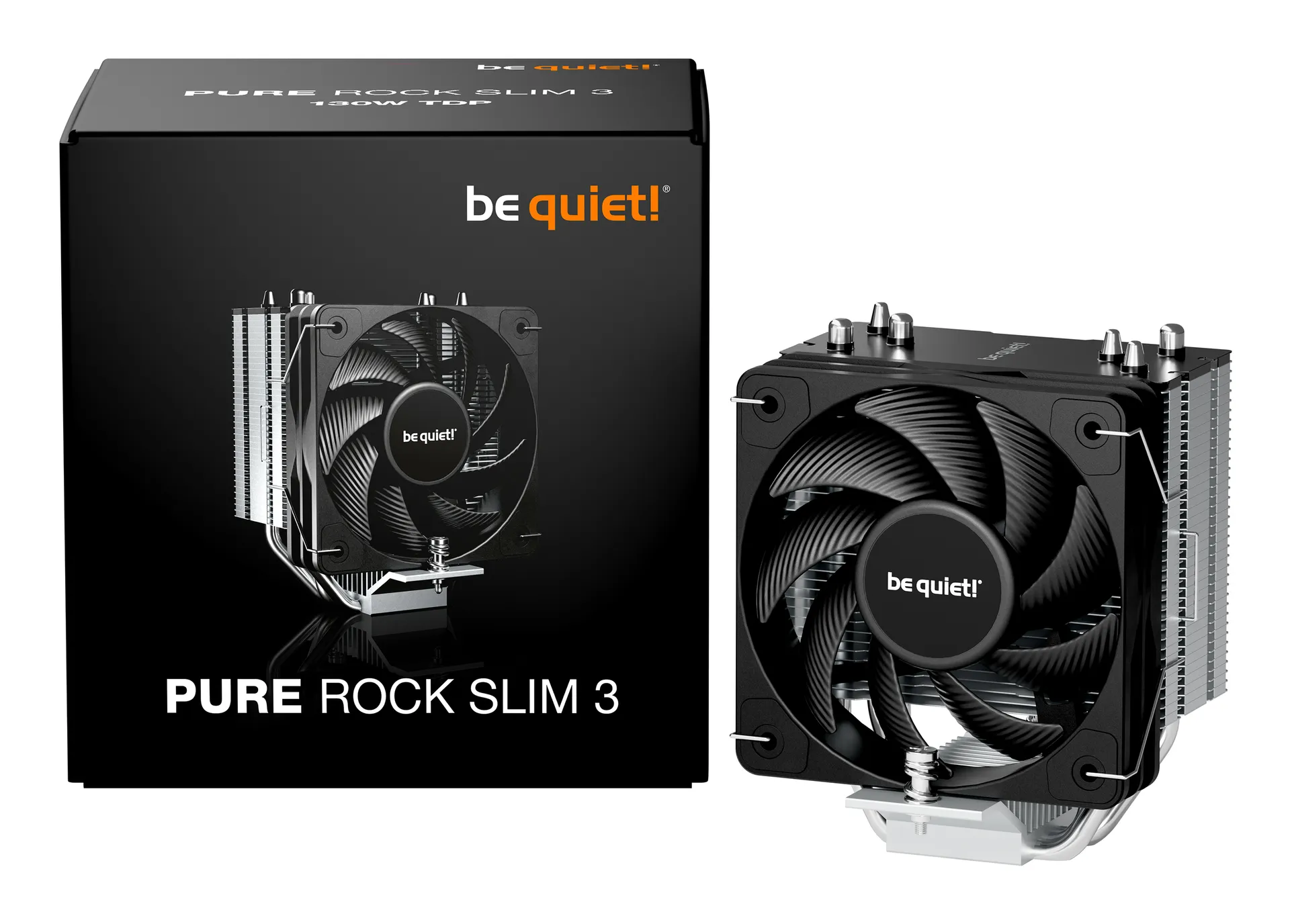be quiet! Pure Rock Slim 3 Prozessor Luftkühlung 10 cm Silber 1 Stück(e) – Bild 5