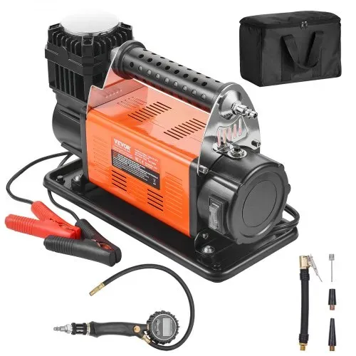 VEVOR 12 V Hochleistungs-Luftkompressor – mit digitalem Druckmesser, Reifenfüllset, tragbarer Reifenfüller mit 7,06 CFM, 150 PSI Offroad-Luftpumpe mit Adaptern für LKWs, Autos, SUVs, Allradfahrzeuge und Wohnmobile – Bild 9