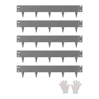 VEVOR Rasenkante 5er-Pack, Beeteinfassung 990×181 mm, Metall-Beetumrandung, biegbare Beetumrandung, robuste Gartenpalisade, einfach zu installieren, Blumenbeet-Gartenweg-Teiler, dunkelgrau VEVOR Rasenkante 5er-Pack, Beeteinfassung 990×181 mm, Metall-Beetumrandung, biegbare Beetumrandung, robuste Gartenpalisade, einfach zu installieren, Blumenbeet-Gartenweg-Teiler, dunkelgrau