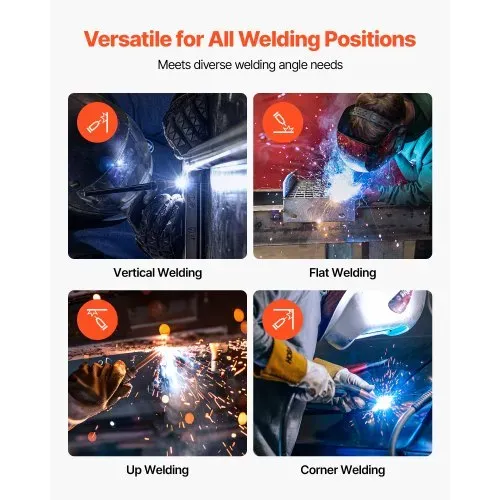 VEVOR Fülldraht 0,8 mm, MIG-Schweißdraht E308LFC-O, 0,9 kg Gasloser Edelstahl-Schweißdraht mit Geringer Spritzerbildung für Alle Schweißpositionen, Selbstschützend für Den Außeneinsatz, 1 Stk. – Bild 4