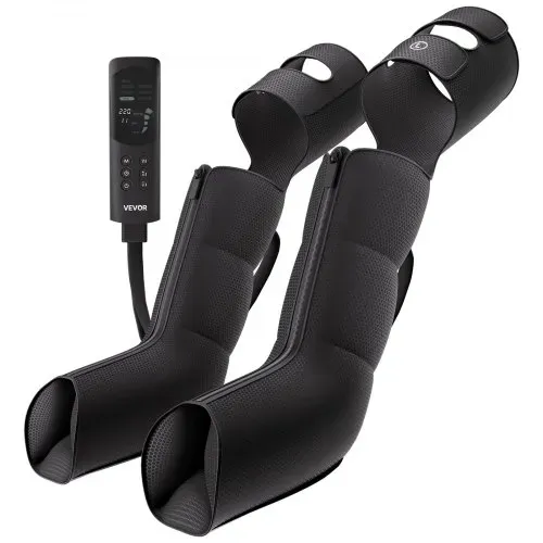 VEVOR Beinmassagegerät Lymphdrainage Luftkompression 9 Intensitätsstufen, für Tägliche Entspannung, 6 Massageprogramme 3 Wärmestufen Automatische Abschaltfunktion, inkl. Aufbewahrungstasche Adapter – Bild 10