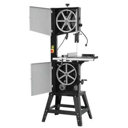 VEVOR Bandsäge, 340 mm, Tischsäge mit Ständer, 440–846 U/min stufenlos machbare Geschwindigkeit, 1100 W 1-1/2 PS, 220 V, für die Holzbearbeitung von Aluminium, Holz, Metall & Kupfer – Bild 10
