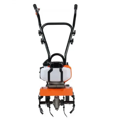 VEVOR Gartenfräse 43CC Hubraum Gasbetrieben Motorhacke 300mm Anbaubreite Motorfräse 100mm Kultivierungstiefe Bodenhacke Stahl Kultivierungsklinge Ackerfräse 1110x448x910mm Kultivator – Bild 9