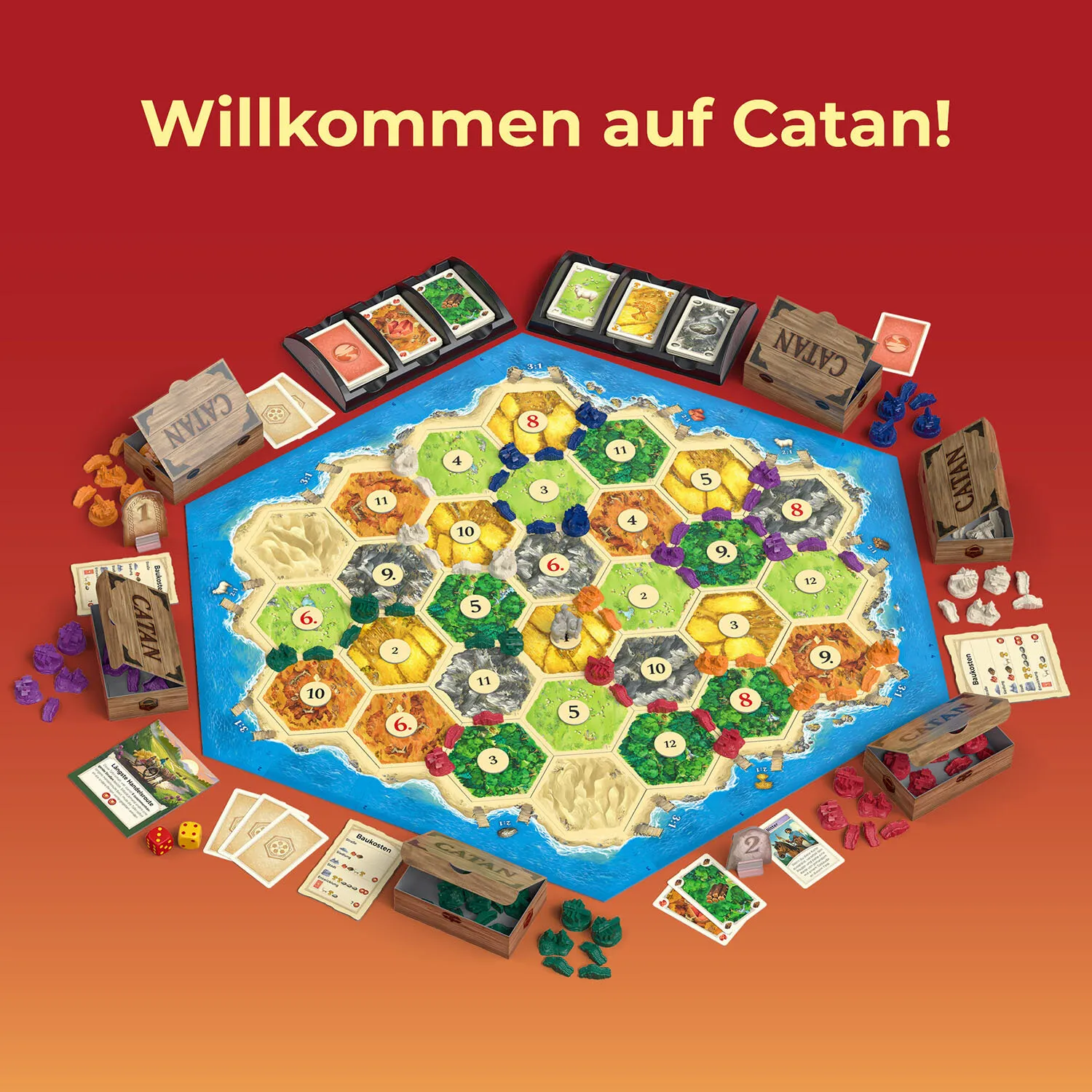 Kosmos CATAN 90 min Kartenspiel Strategie – Bild 3