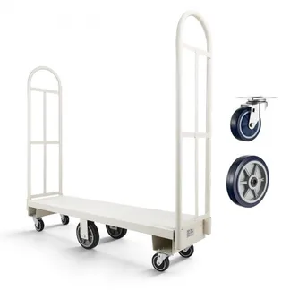 VEVOR Plattformwagen 907 kg, Schwerlast-Transportwagen, Industrieller Lagerwagen mit 6 Rädern & zwei abnehmbaren Griffen, für Lagerhallen, Werkstatt, Fabrik, 1525x410x1510 mm Rollwagen VEVOR Plattformwagen 907 kg, Schwerlast-Transportwagen, Industrieller Lagerwagen mit 6 Rädern & zwei abnehmbaren Griffen, für Lagerhallen, Werkstatt, Fabrik, 1525x410x1510 mm Rollwagen