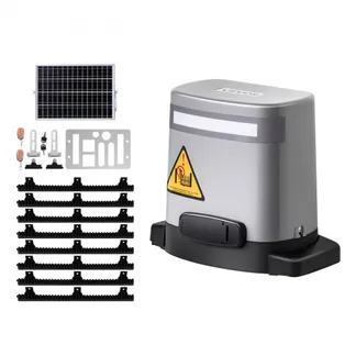 VEVOR Schiebetorantrieb, 280 W Solar Toröffner für Türen bis zu 20 m und 800 kg, Zahnrad-Rolltormotor mit Infrarotsensor und 2 Fernbedienungen, Öffnungssystem für Einfahrtstore VEVOR Schiebetorantrieb, 280 W Solar Toröffner für Türen bis zu 20 m und 800 kg, Zahnrad-Rolltormotor mit Infrarotsensor und 2 Fernbedienungen, Öffnungssystem für Einfahrtstore