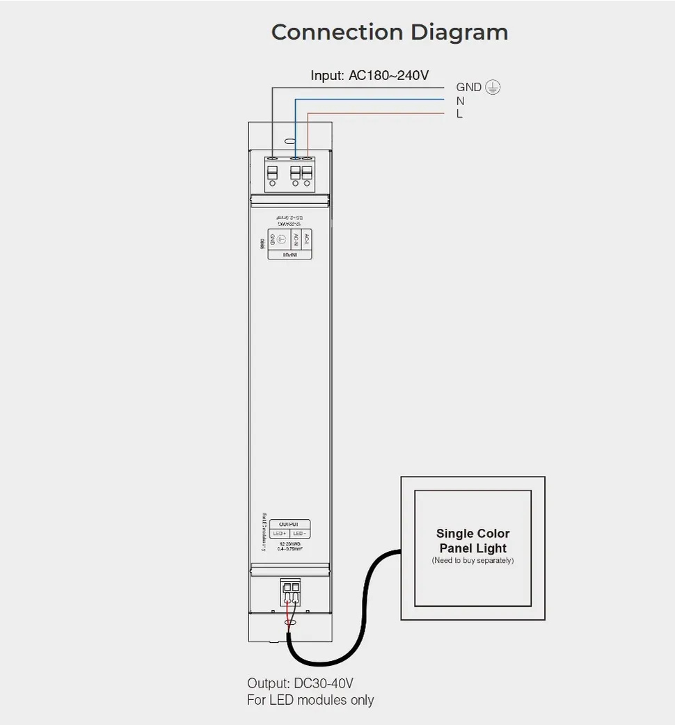 MiBoxer PL1 LED light panel 620*620 zub Standardnetzteil 40W *Miboxer* – Bild 6