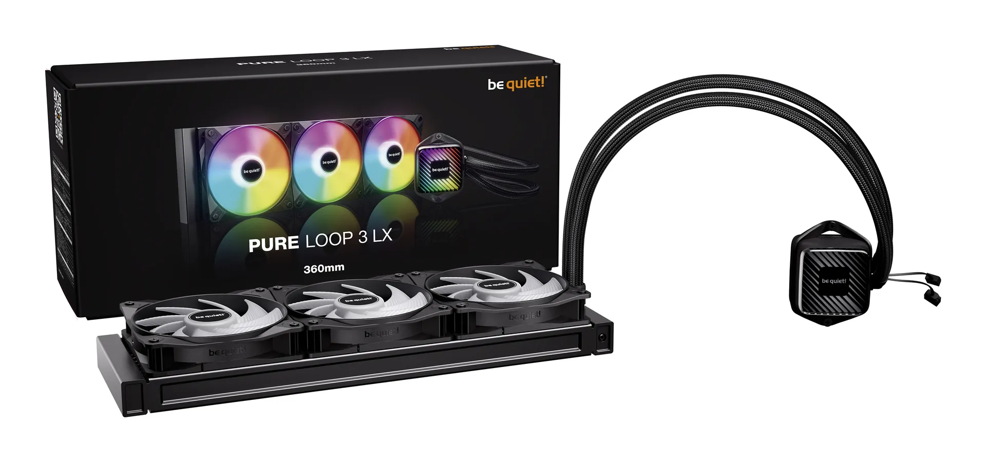 be quiet! PURE LOOP 3 LX Prozessor All-in-One-Flüssigkeitskühler 12 cm Schwarz 1 Stück(e) – Bild 2