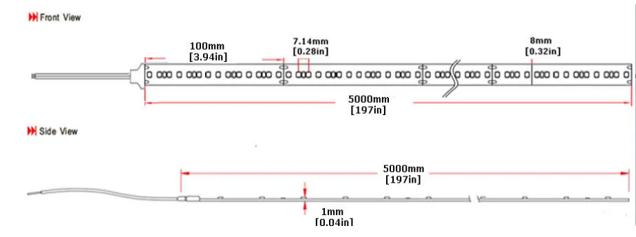 Synergy 21 LED Flex Strip 2216 - 140 DW (CCT) DC24V 24W pro Farbe IP67 CRI>90 – Bild 4