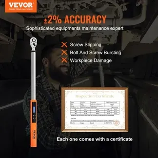 VEVOR Drehmomentschlüssel 34–340 N.m Drehmomentschlüssel für Fahrrad & Motorrad & Auto, ± 2 % Fehlergenauigkeit Drehmomentschlüssel-Set, 72 Zähne Ratschenkopf VEVOR Drehmomentschlüssel 34–340 N.m Drehmomentschlüssel für Fahrrad & Motorrad & Auto, ± 2 % Fehlergenauigkeit Drehmomentschlüssel-Set, 72 Zähne Ratschenkopf
