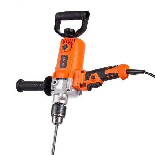VEVOR elektrische Bohrmaschine 15,89 mm 1200 W mit Mixer Bohrmaschinenmischer Set 750 U/min 3,2 A Mischbohrmaschine mit D-Griff zum Bohren & Mischen Handbetonmischer für Futter Zement – Bild 10