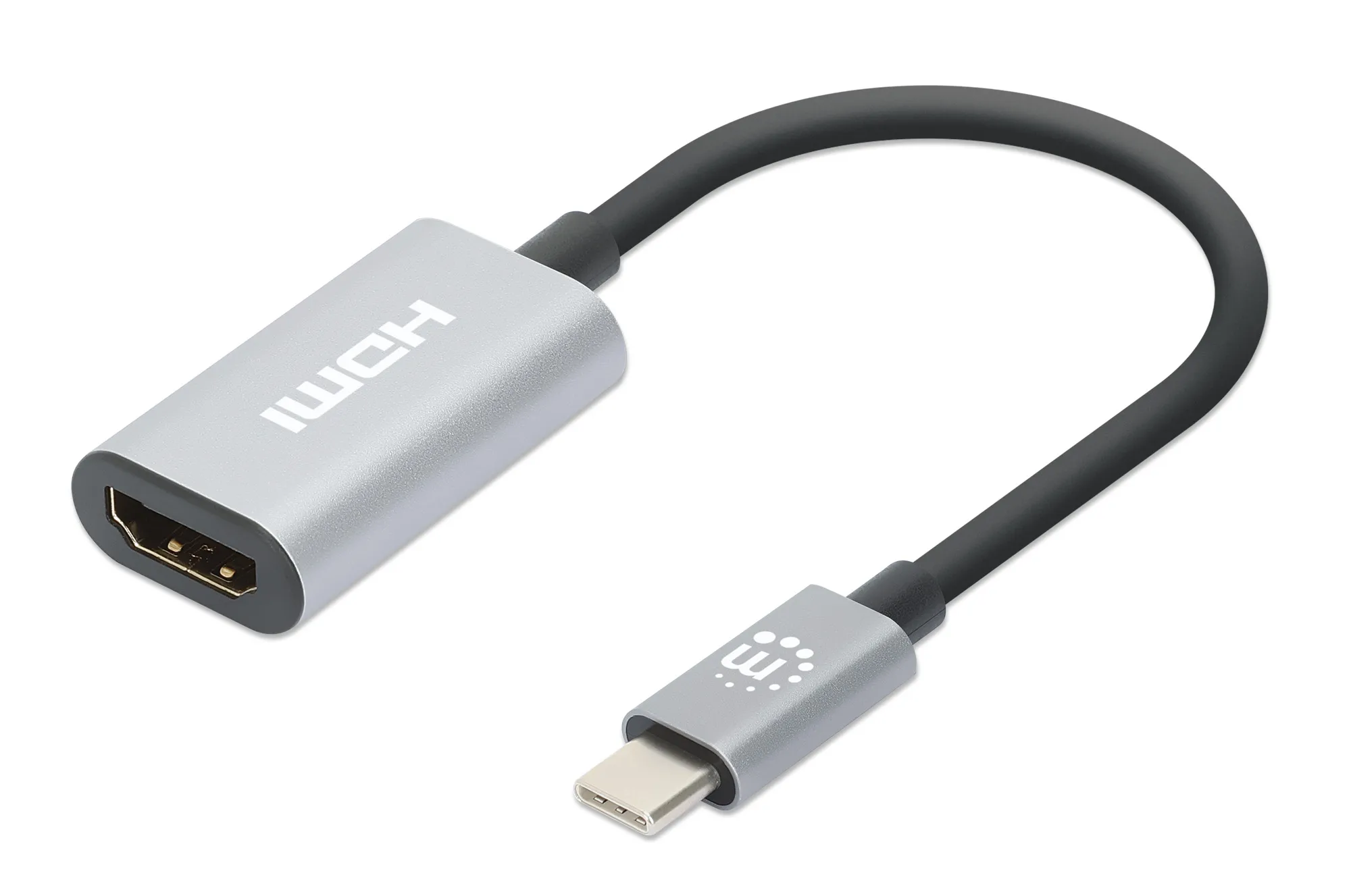 Manhattan 153973 Videokabel-Adapter 0,11 m USB Typ-C HDMI Grau Manhattan 153973 Videokabel-Adapter 0,11 m USB Typ-C HDMI Grau