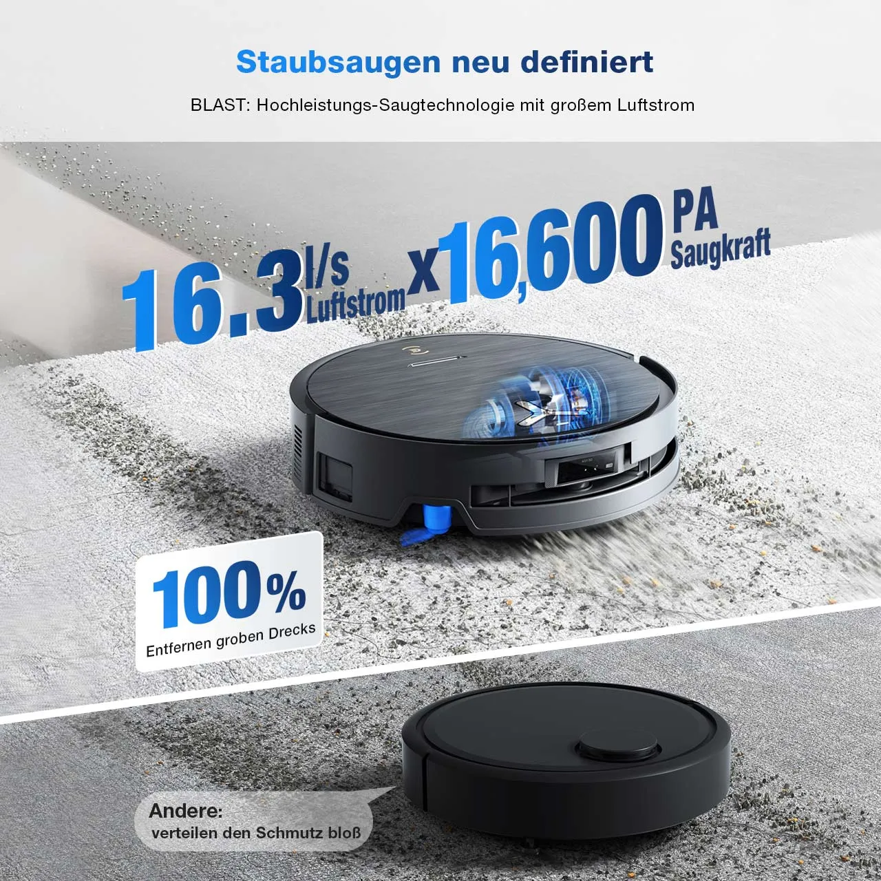 Ecovacs Deebot X9 Pro Omni Schwarz – Bild 3