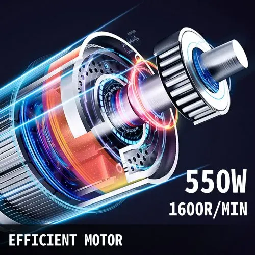 VEVOR Gemüseschneider elektrisch 550W Gemüseschneidemaschine mit 6 Schneidscheiben effizienter Motor Aufschnittmaschine für Gemüse Obst oder Käse kommerziell – Bild 2