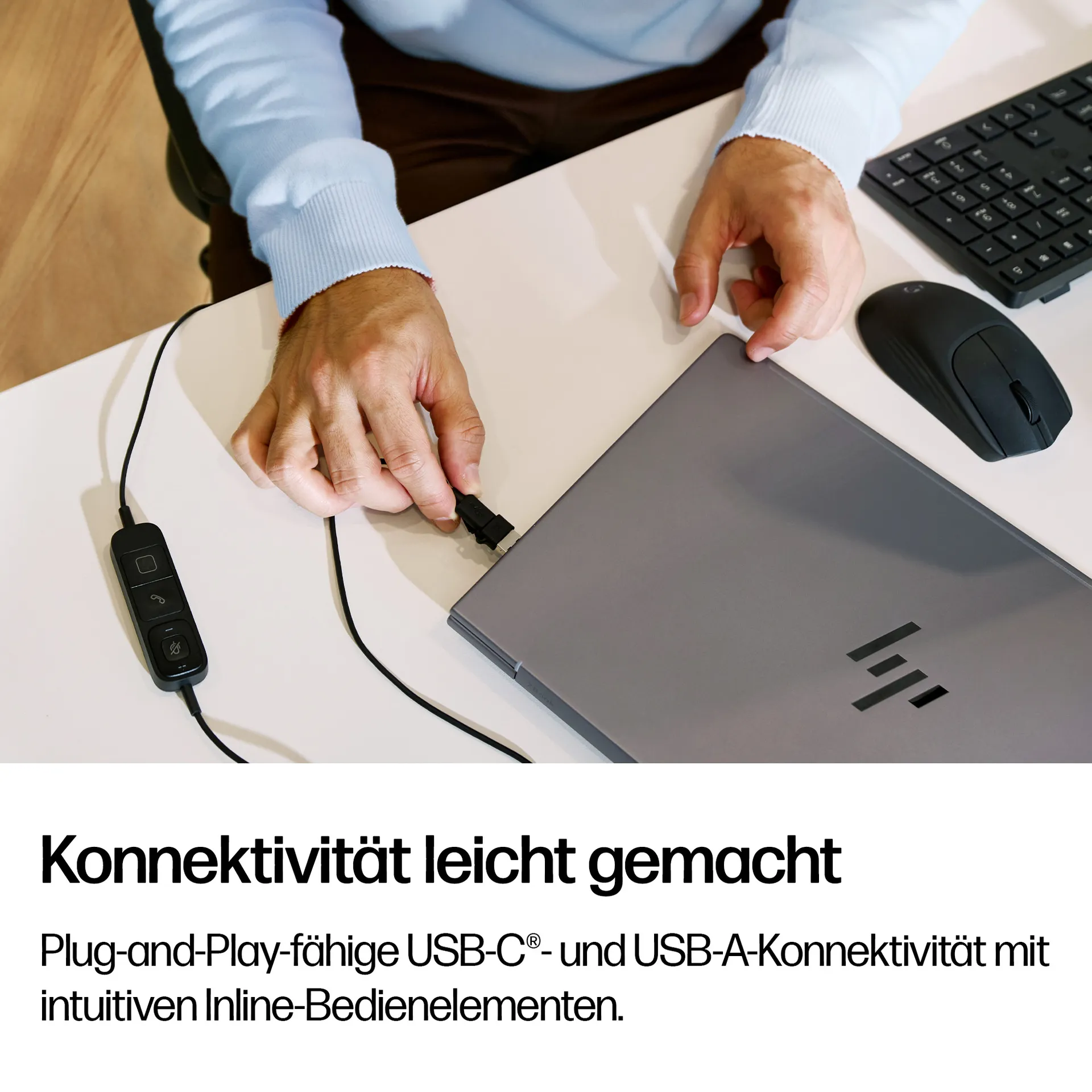 HP Poly Mission 425 Stereo-USB-Headset, kabelgebunden – Bild 7