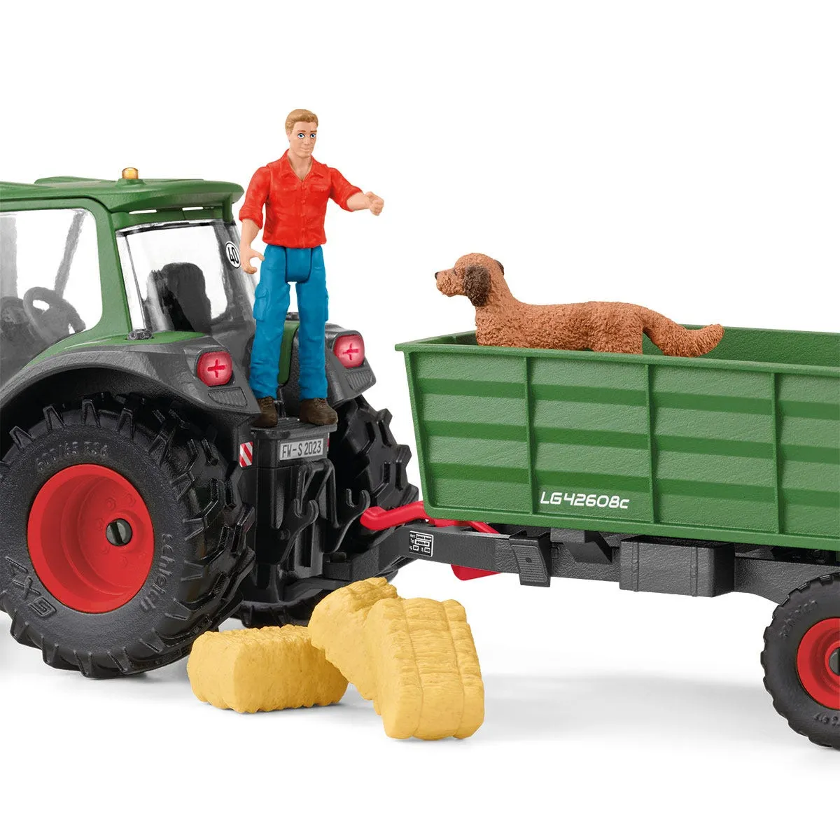 schleich FARM WORLD Traktor mit Anhänger – Bild 4
