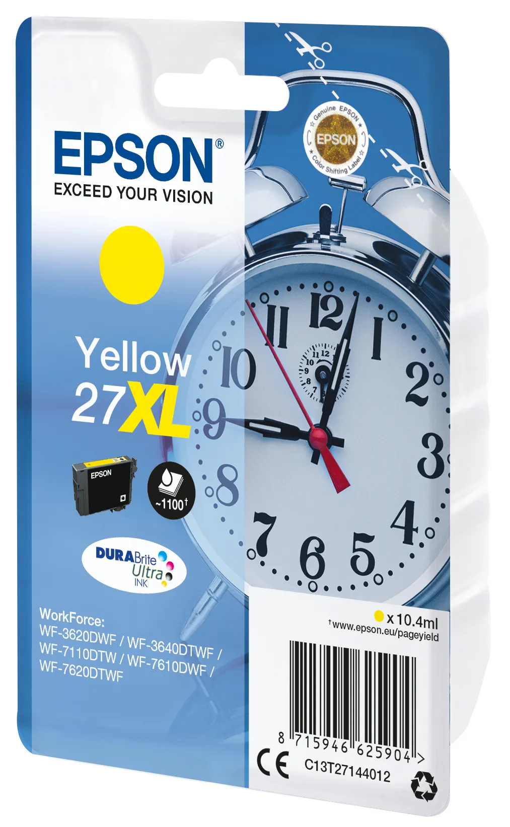 Epson Alarm clock Singlepack Yellow 27XL DURABrite Ultra Ink – Bild 2