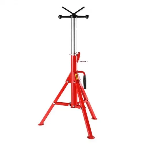 VEVOR V-Kopf-Rohrständer, 3,175-304,8 mm Kapazität, verstellbare Höhe 71,12-132,08 cm, Rohrheberständer 1133,98kg. Tragfähigkeit, tragbare klappbare Rohrständer, Gehäuse aus Karbonstahl, langlebiger – Bild 9