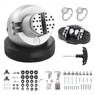 VEVOR Kugelschraubstock, 5-Zoll-Gravur-Einstellwerkzeug, 360° drehbarer Gravurblock-Schraubstock, 69-teiliger Aufsatz, Schmuck-Gravurblock-Werkzeuge, Standardblock für Edelsteineinlagen und kleine Gra VEVOR Kugelschraubstock, 5-Zoll-Gravur-Einstellwerkzeug, 360° drehbarer Gravurblock-Schraubstock, 69-teiliger Aufsatz, Schmuck-Gravurblock-Werkzeuge, Standardblock für Edelsteineinlagen und kleine Gra