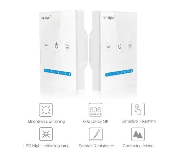 MiBoxer P1 LED Fernbedienung Smart Panel Controller(Brightness) – Bild 3