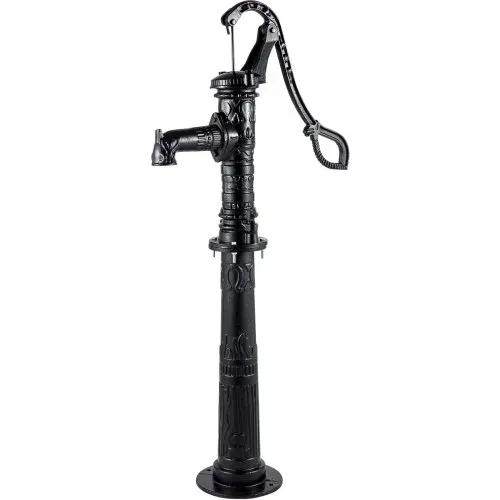 VEVOR Schwengelpumpe Gusseisen Gartenpumpe 40x15x68cm Wasserpumpe mit 67cm Pumpenständer Handwasserpumpe Nostalgie Handschwengelpumpe Schwarz ideal als Dekoration für Familienteiche Höfe und Gärten – Bild 9
