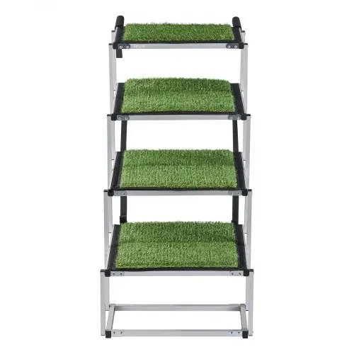 VEVOR Hundetreppe Auto Klappbar 4-Stufig, Extra Breite Hunderampe für Große Hunde mit Rutschfester Oberfläche, Tragbare Einstiegshilfe für Auto, SUV, LKW, Hochbett, Sofa, Tragkraft bis 90 kg – Bild 9