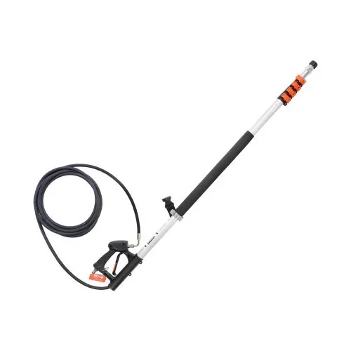 VEVOR Teleskopstrahlrohr, 6358 mm, 4000 psi, Teleskoplanze mit Hochdruckreiniger-Verlängerungsstäben, Dachrinnenreiniger, schwenkbarer Kupplung, 7 Sprühdüsenspitzen & verstellbarem Stützgurt – Bild 9